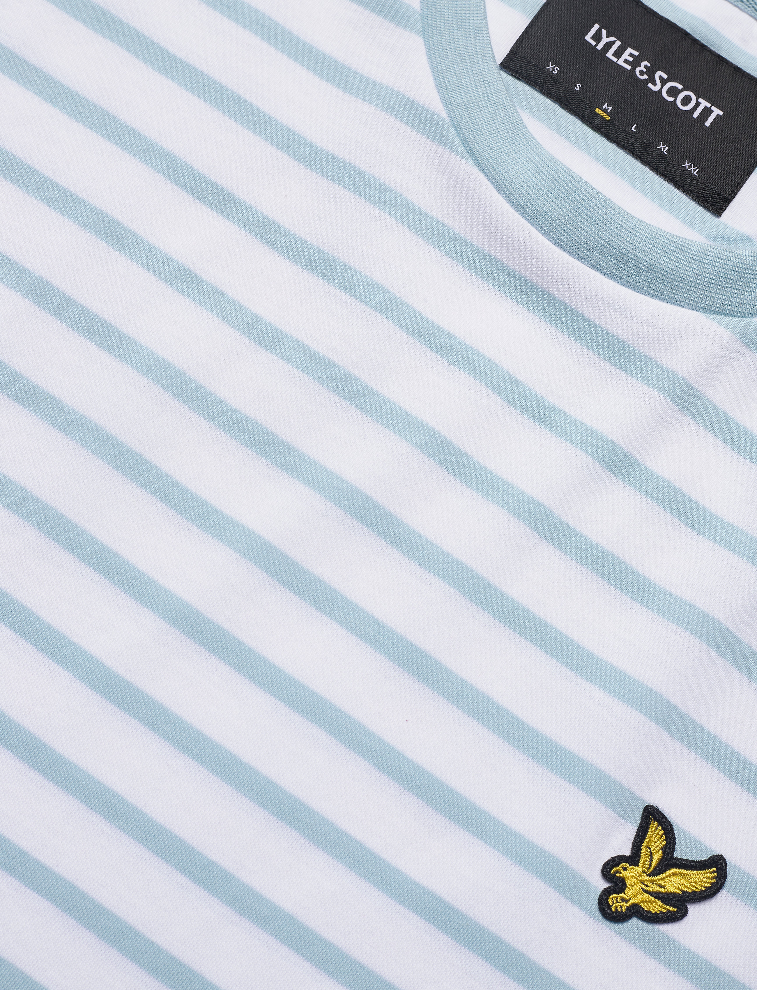 Lyle & Scott - Breton Stripe T-shirt - deck blue/ white - 2