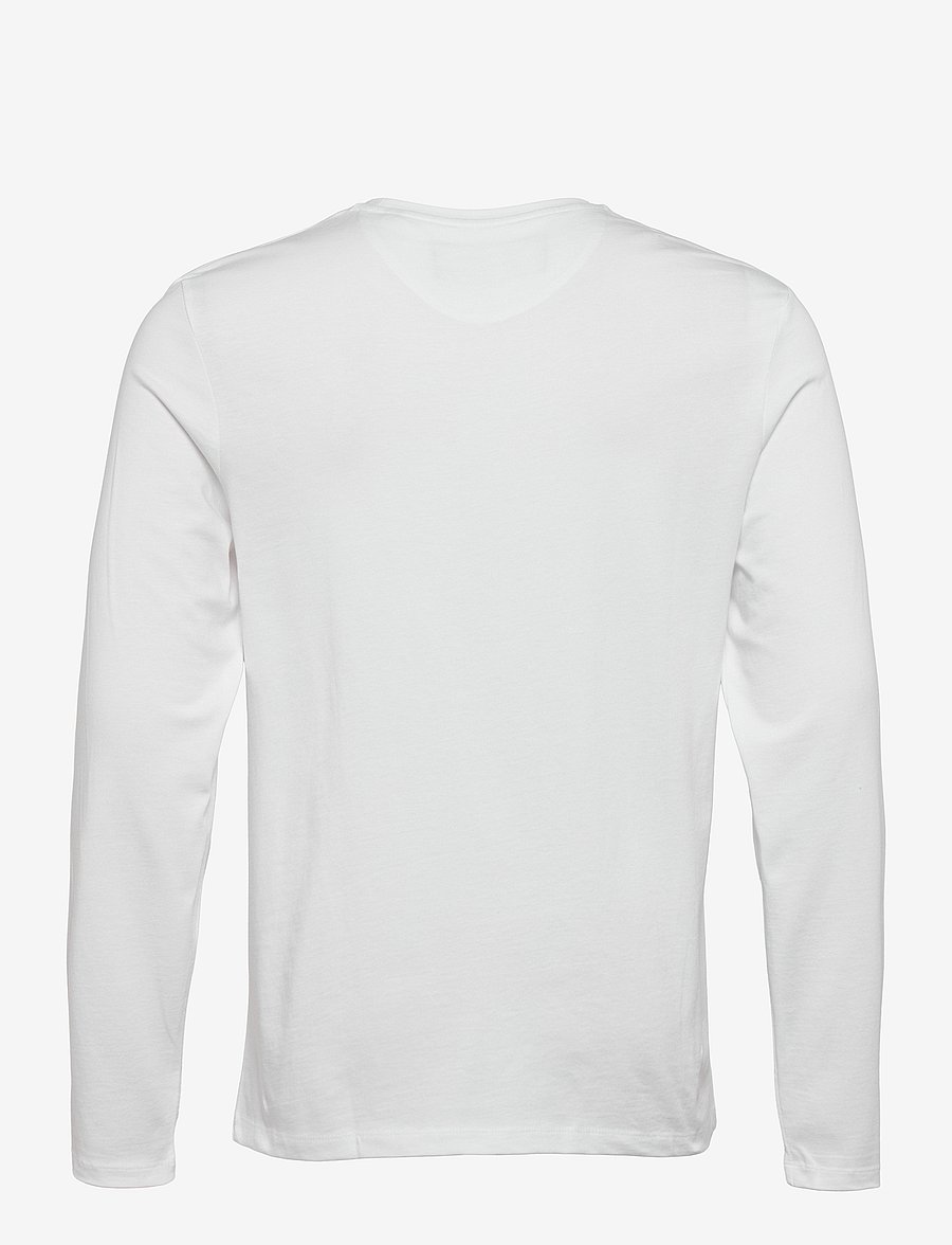 Lyle & Scott - Plain L/S T-Shirt - langärmelige t-shirts - 626 white - 2