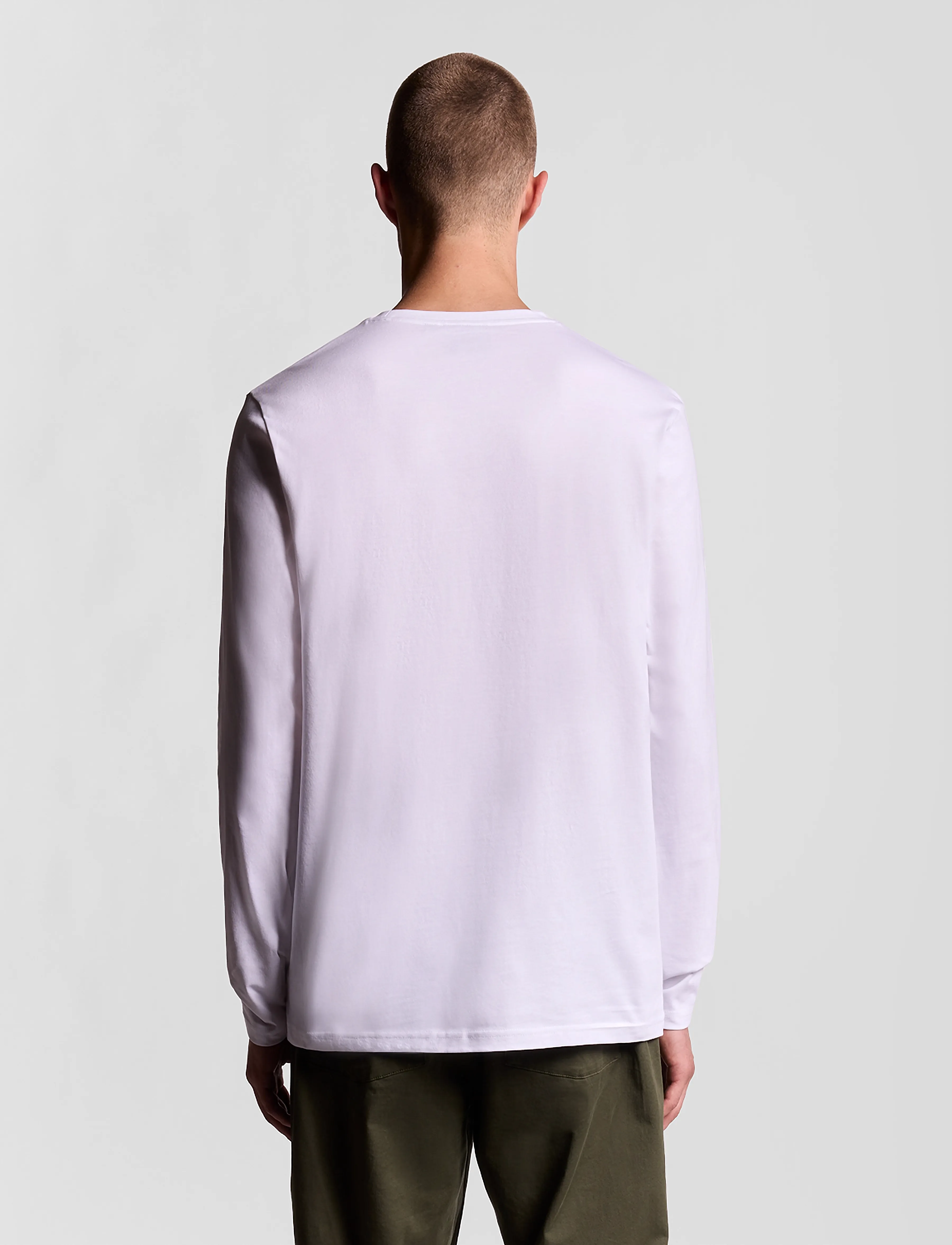 Lyle & Scott - Plain L/S T-Shirt - langärmelige t-shirts - 626 white - 5
