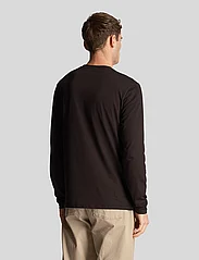 Lyle & Scott - Plain L/S T-Shirt - podstawowe koszulki - jet black - 3