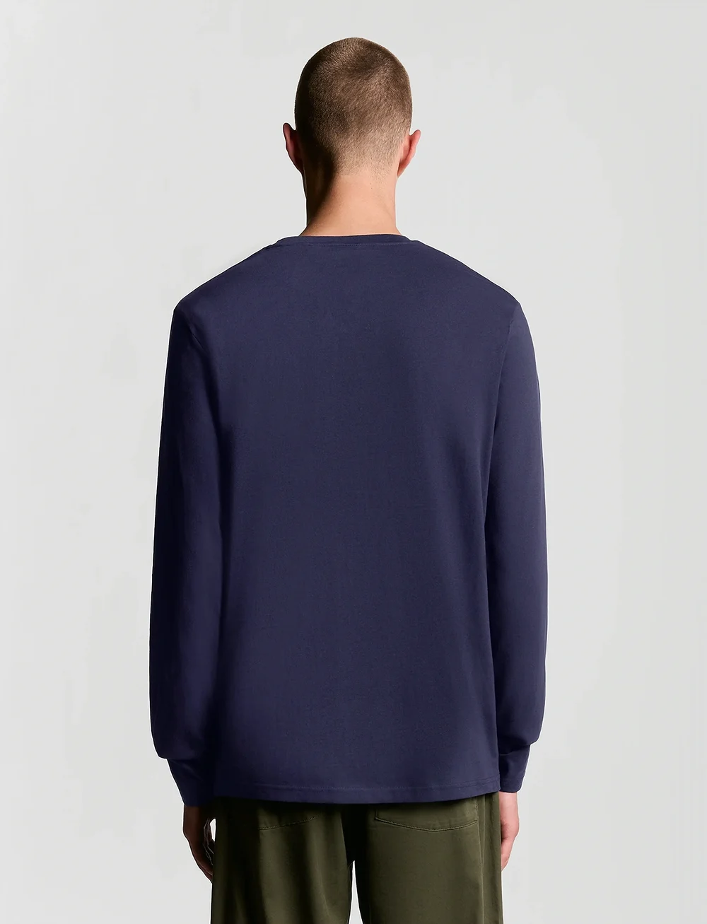 Lyle & Scott - Plain L/S T-Shirt - long-sleeved t-shirts - navy - 3