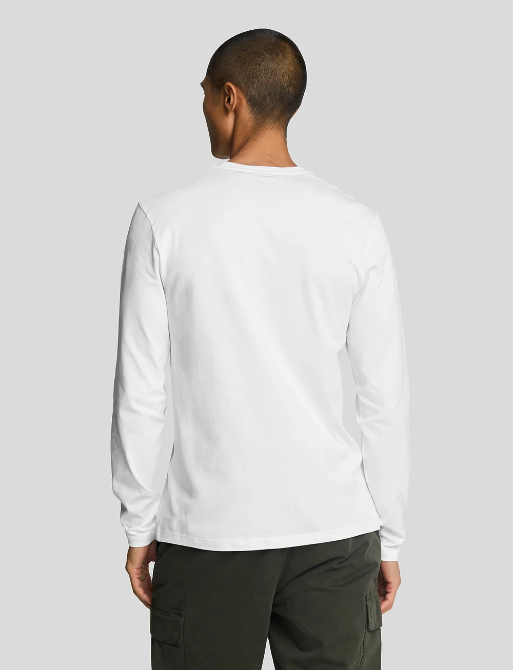 Lyle & Scott - Plain L/S T-Shirt - långärmade t-shirts - white - 3
