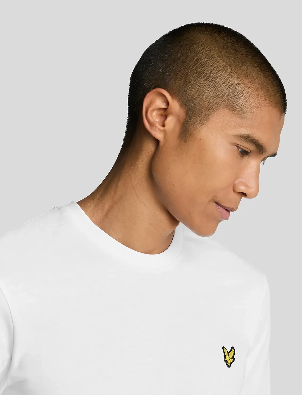 Lyle & Scott - Plain L/S T-Shirt - långärmade t-shirts - white - 4