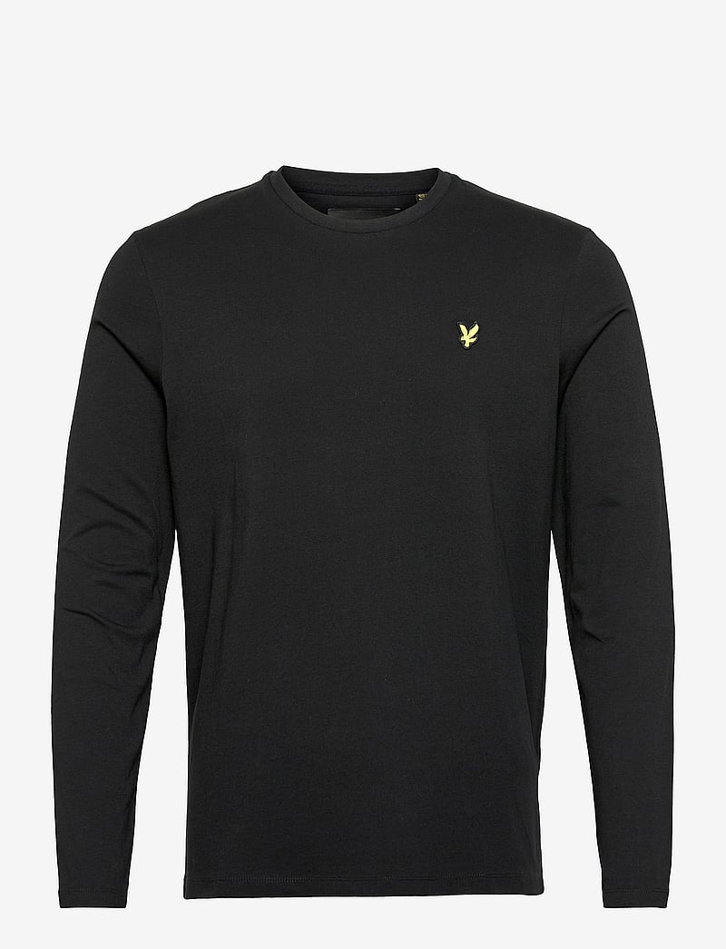 Lyle & Scott - Plain L/S T-Shirt - långärmade t-shirts - z865 jet black - 1
