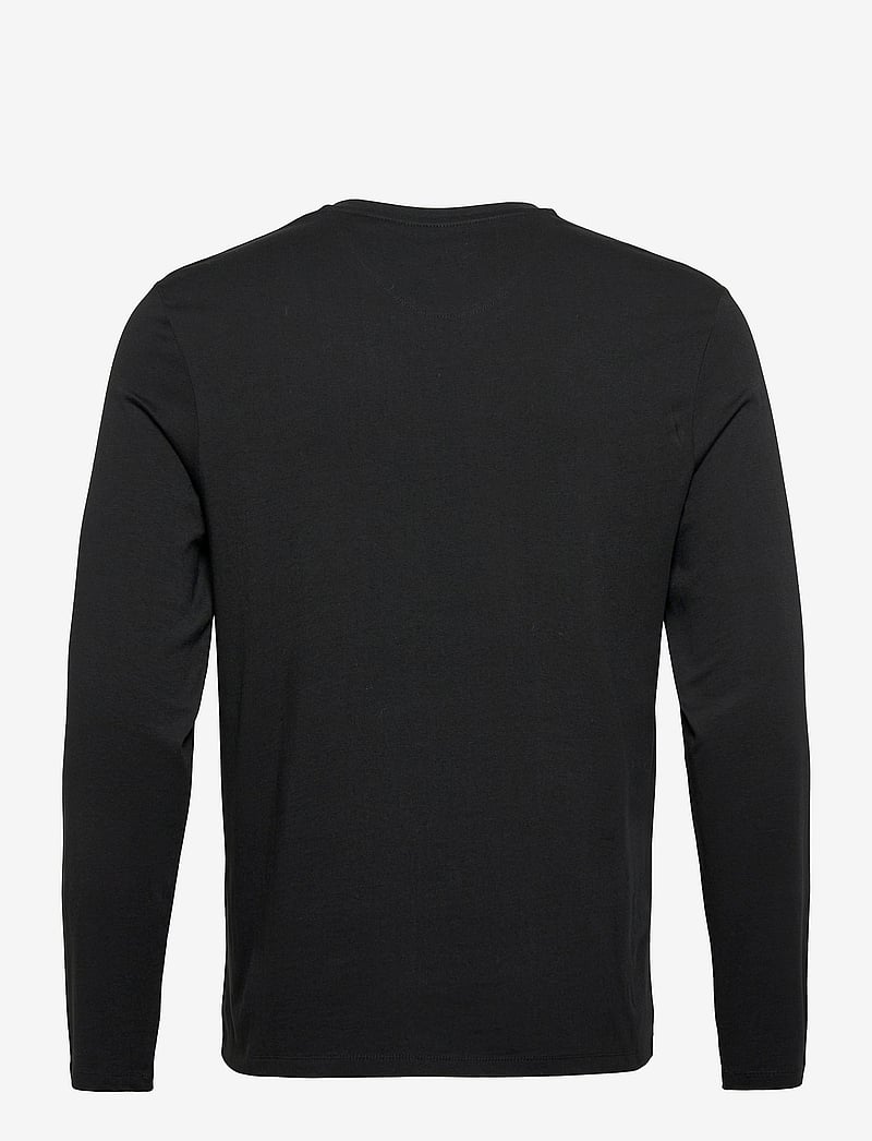 Lyle & Scott - Plain L/S T-Shirt - långärmade t-shirts - z865 jet black - 2