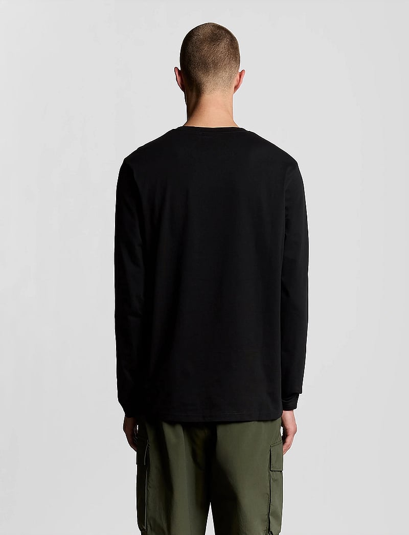 Lyle & Scott - Plain L/S T-Shirt - marškinėliai ilgomis rankovėmis - z865 jet black - 3