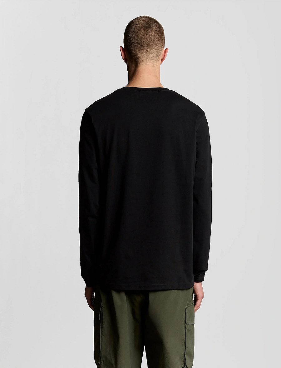 Lyle & Scott - Plain L/S T-Shirt - langärmelig - z865 jet black - 3