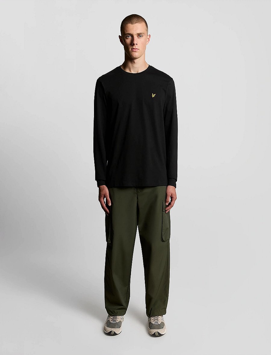 Lyle & Scott - Plain L/S T-Shirt - langärmelig - z865 jet black - 4