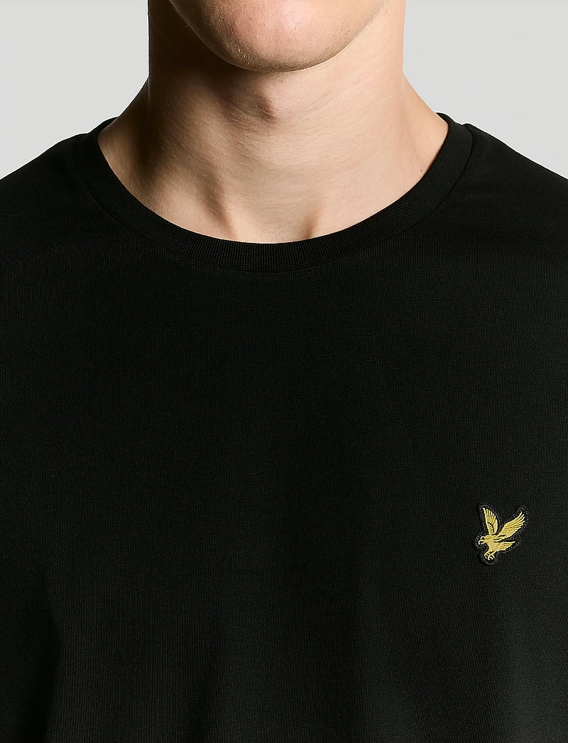 Lyle & Scott - Plain L/S T-Shirt - långärmade t-shirts - z865 jet black - 5
