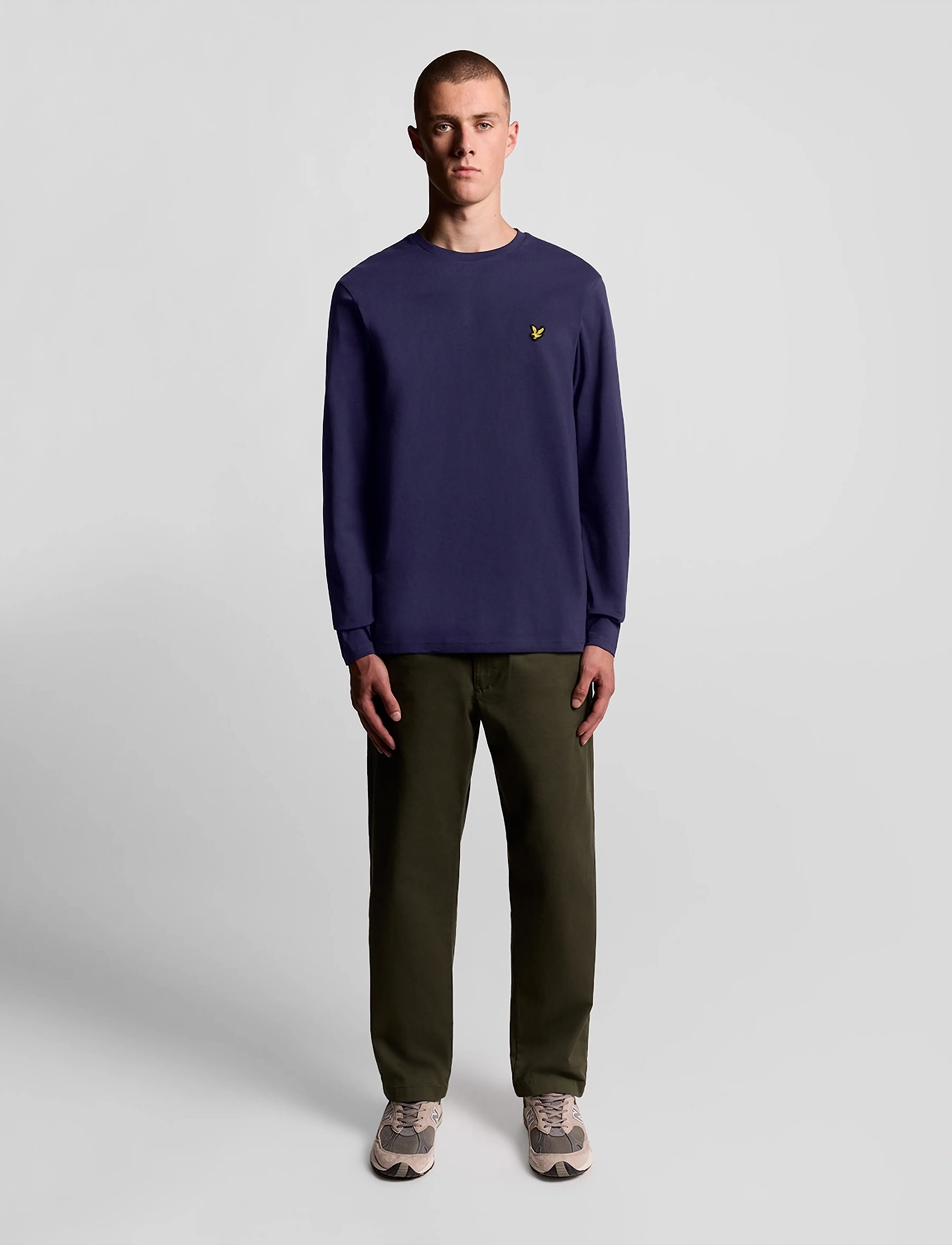 Lyle & Scott - Plain L/S T-Shirt - langärmelig - z99 navy - 5