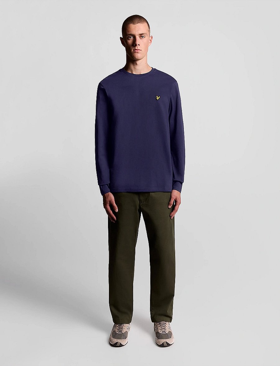 Lyle & Scott - Plain L/S T-Shirt - langärmelig - z99 navy - 5