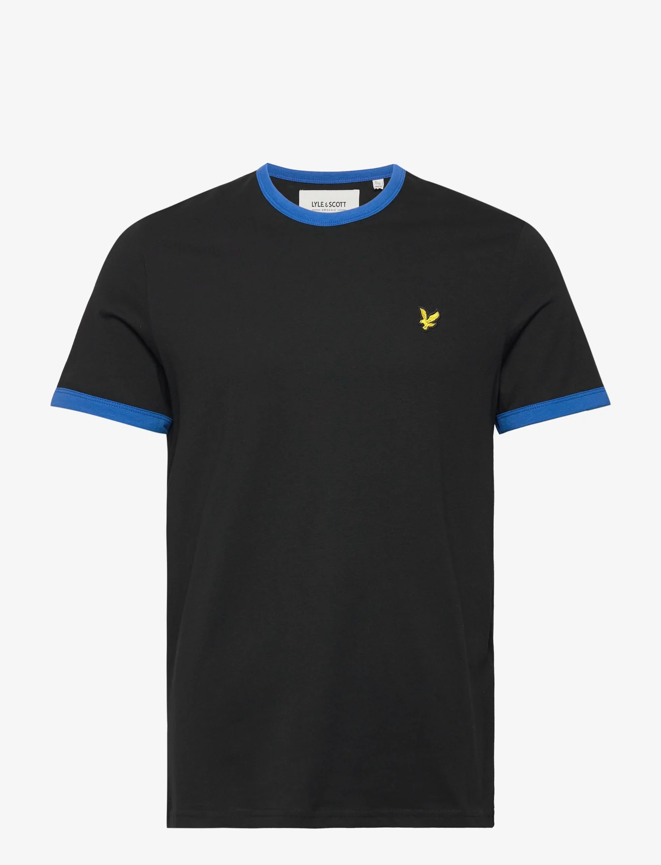 Lyle & Scott - Ringer T-Shirt - laveste priser - jet black/ bright blue - 0