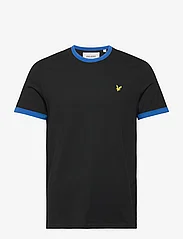 Lyle & Scott - Ringer T-Shirt - lägsta priserna - jet black/ bright blue - 0