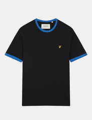 Lyle & Scott - Ringer T-Shirt - zemākās cenas - jet black/ bright blue - 3