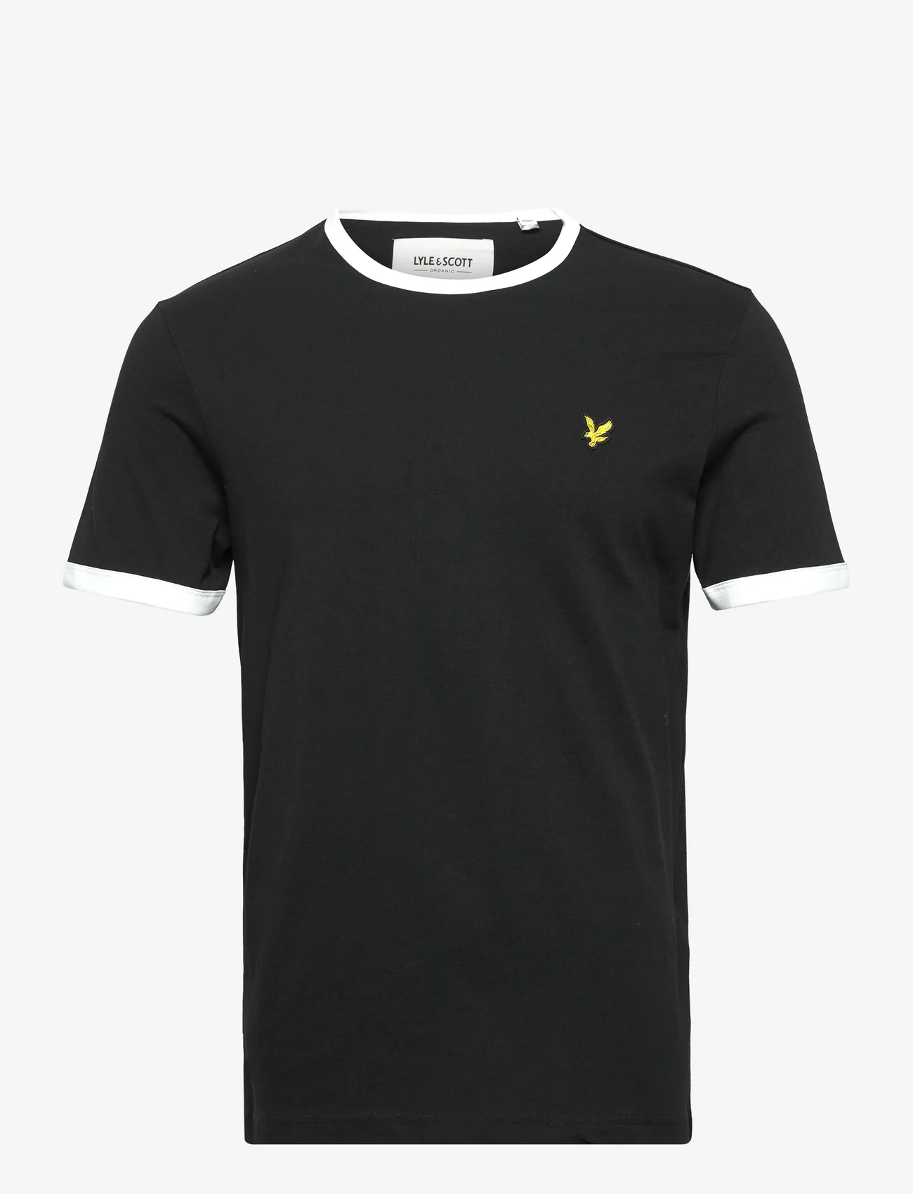 Lyle & Scott - Ringer T-Shirt - laagste prijzen - jet black/ white - 0
