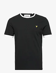 Lyle & Scott - Ringer T-Shirt - basic t-shirts - jet black/ white - 0