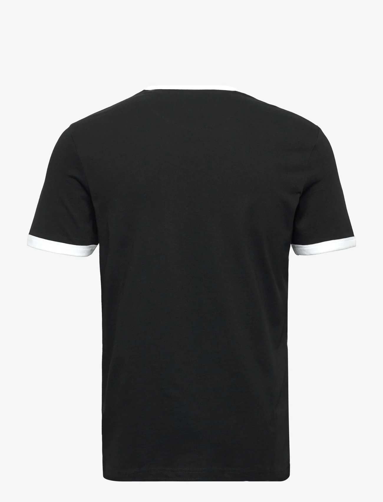 Lyle & Scott - Ringer T-Shirt - basic t-shirts - jet black/ white - 1