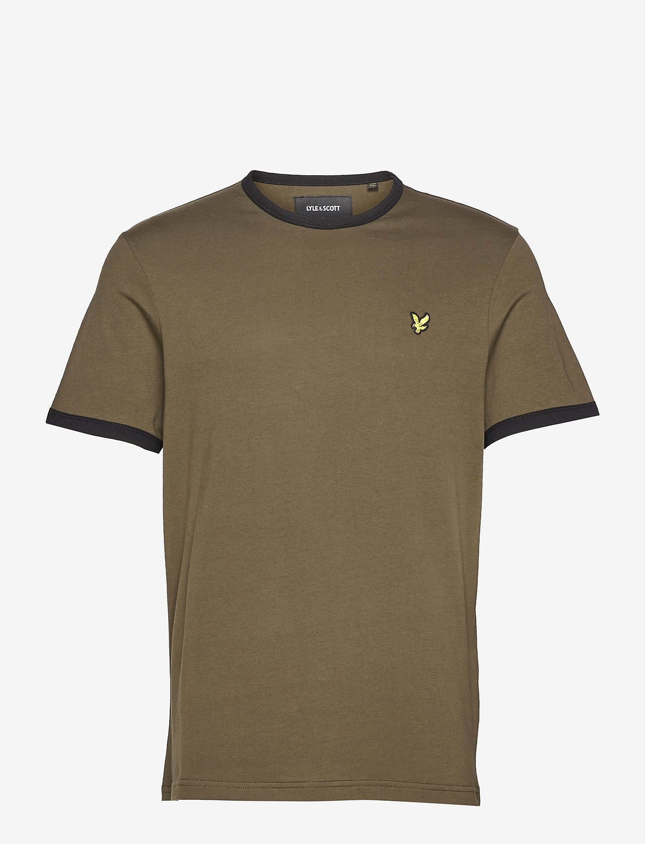 Lyle & Scott - Ringer T-Shirt - laagste prijzen - olive/ jet black - 0