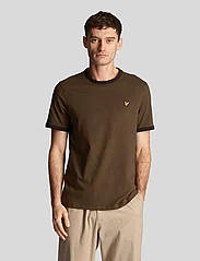 Lyle & Scott - Ringer T-Shirt - laagste prijzen - olive/ jet black - 2