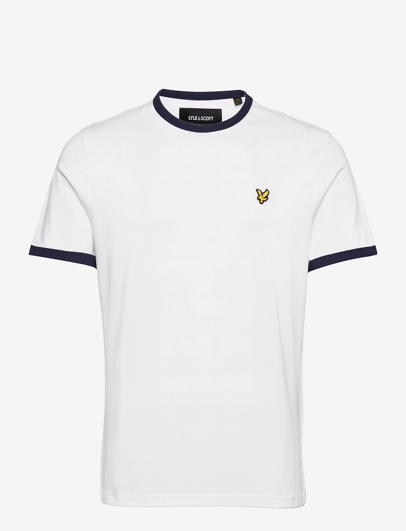 Lyle & Scott - Ringer T-Shirt - laveste priser - white/ navy - 0