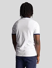 Lyle & Scott - Ringer T-Shirt - alhaisimmat hinnat - white/ navy - 3
