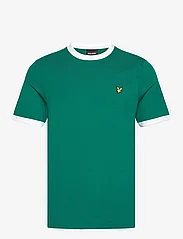 Lyle & Scott - Ringer T-Shirt - lägsta priserna - x166 court green / white - 0