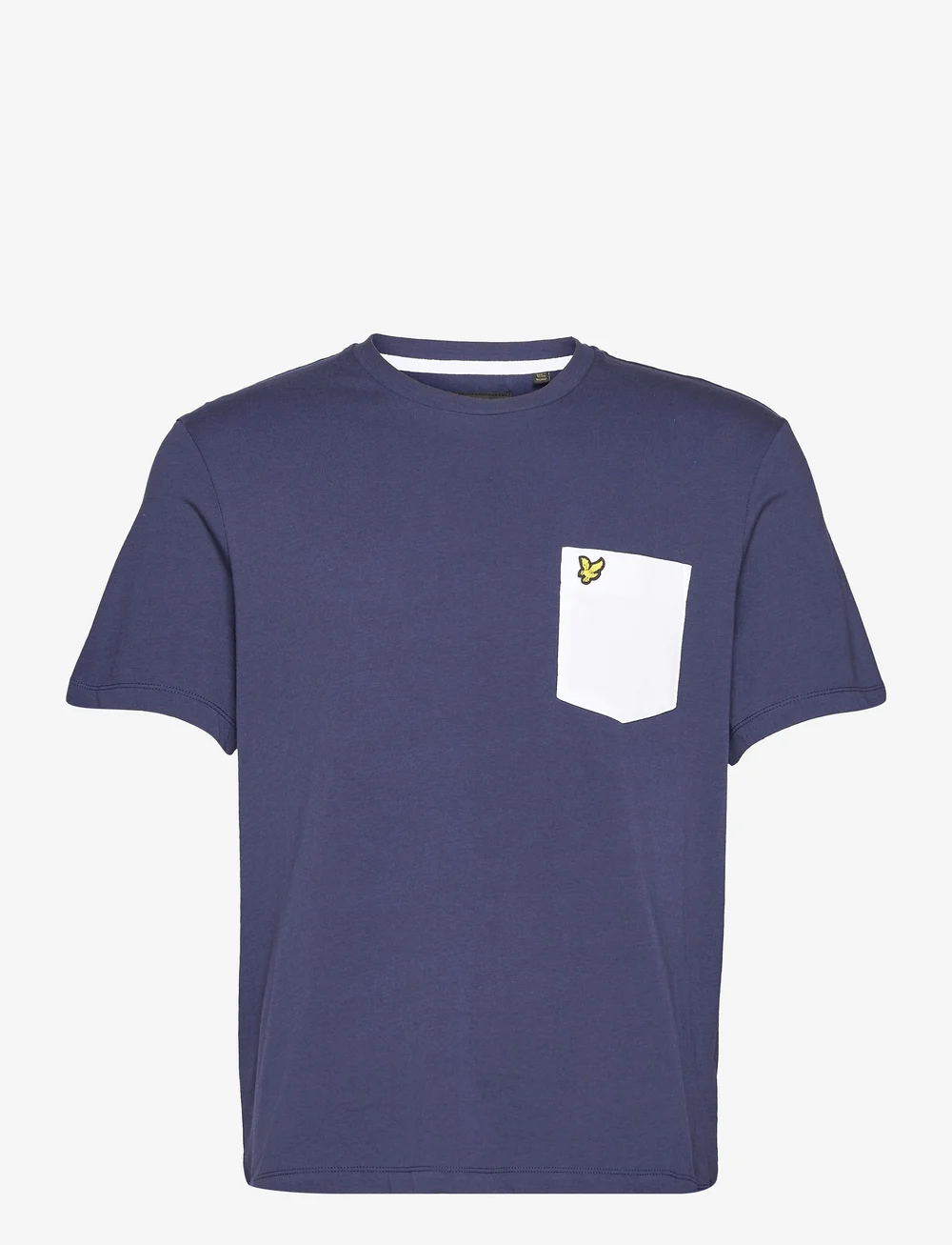 Lyle & Scott - Contrast Pocket T-Shirt - kortærmede t-shirts - navy/white - 1