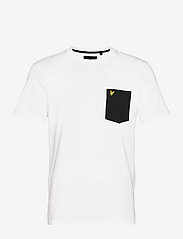 Contrast Pocket T-Shirt - WHITE/ JET BLACK