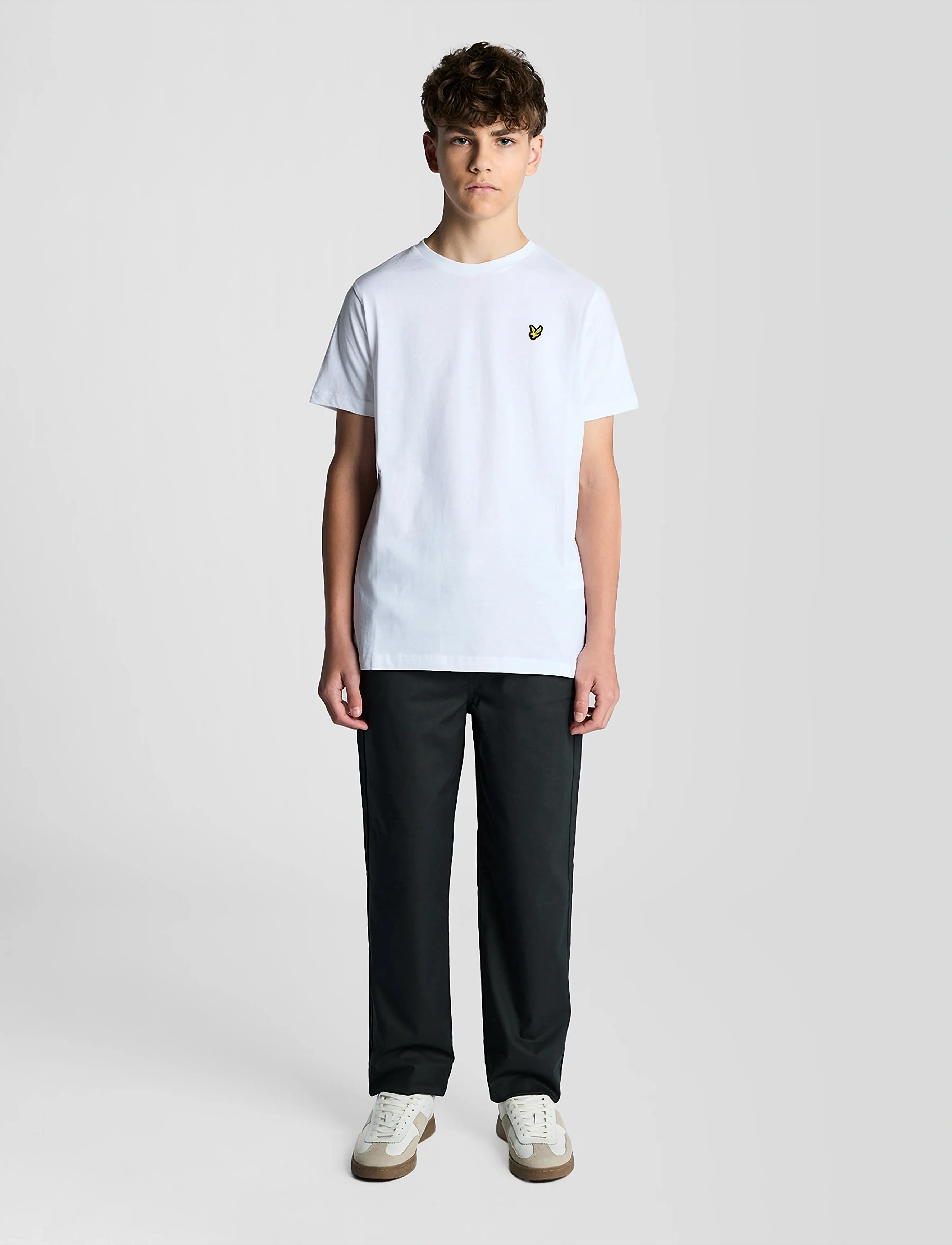 Lyle & Scott - Plain T-shirt - t-shirts - 626 white - 3