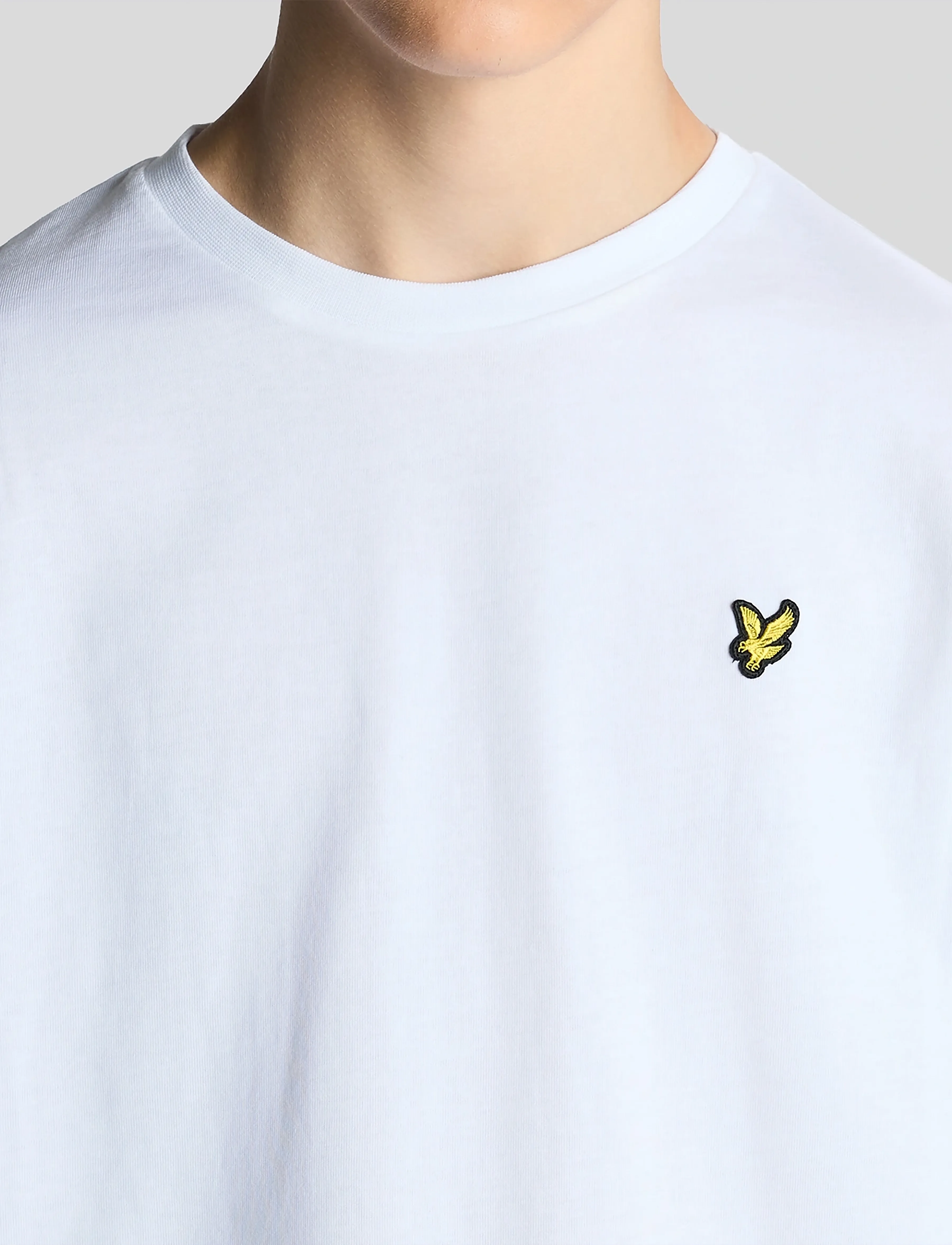 Lyle & Scott - Plain T-shirt - t-shirts - 626 white - 5