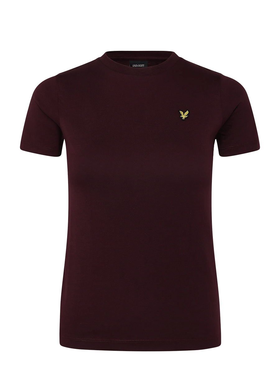 Lyle & Scott - Plain T-shirt - lühikeste varrukatega t-särgid - burgundy - 0