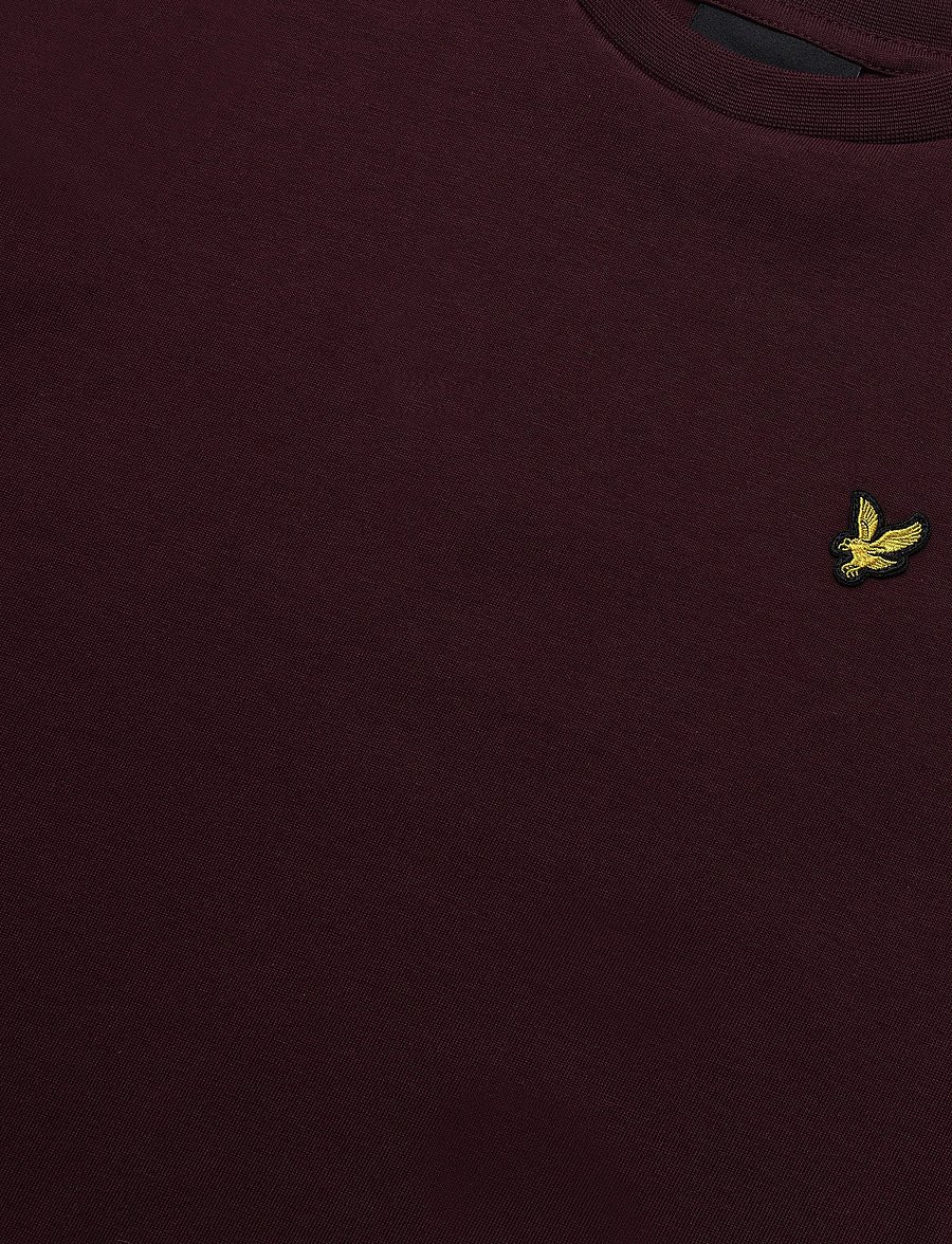 Lyle & Scott - Plain T-shirt - lühikeste varrukatega t-särgid - burgundy - 2