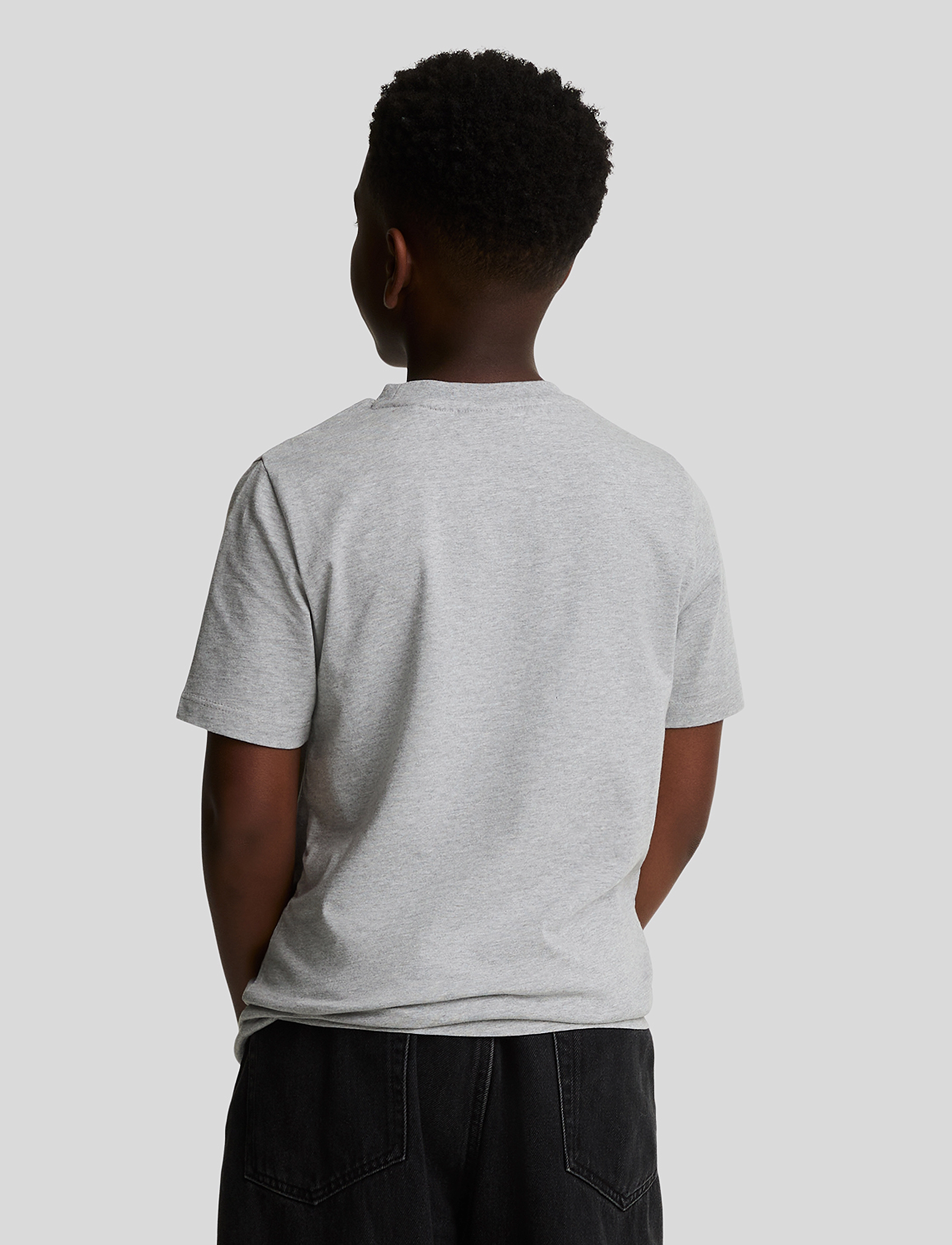 Lyle & Scott - Plain T-shirt - kurzärmelige - d24 light grey marl - 3