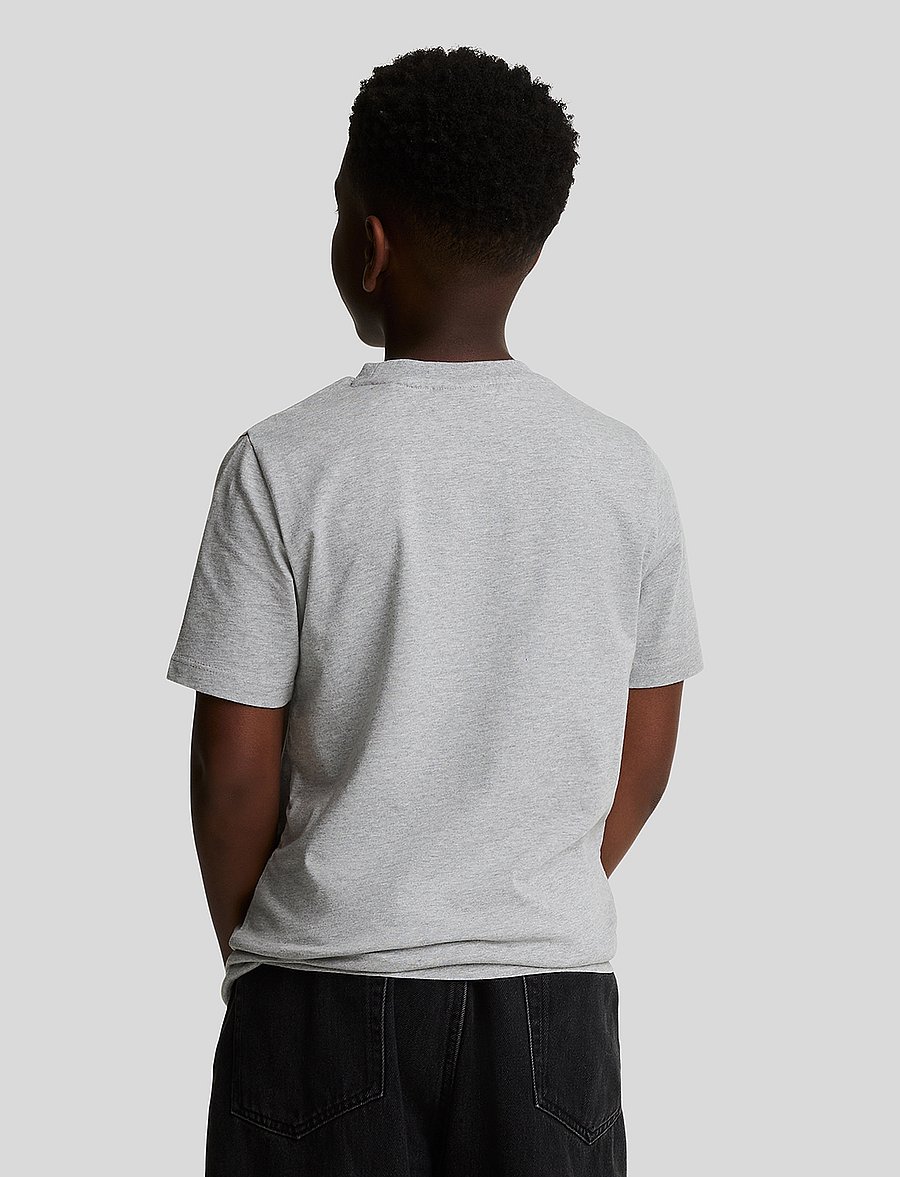 Lyle & Scott - Plain T-shirt - kurzärmelige - d24 light grey marl - 3