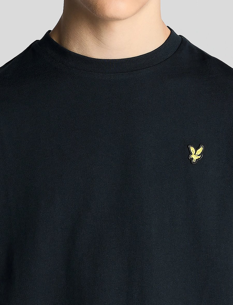 Lyle & Scott - Plain T-shirt - kurzärmelige - dark navy - 5