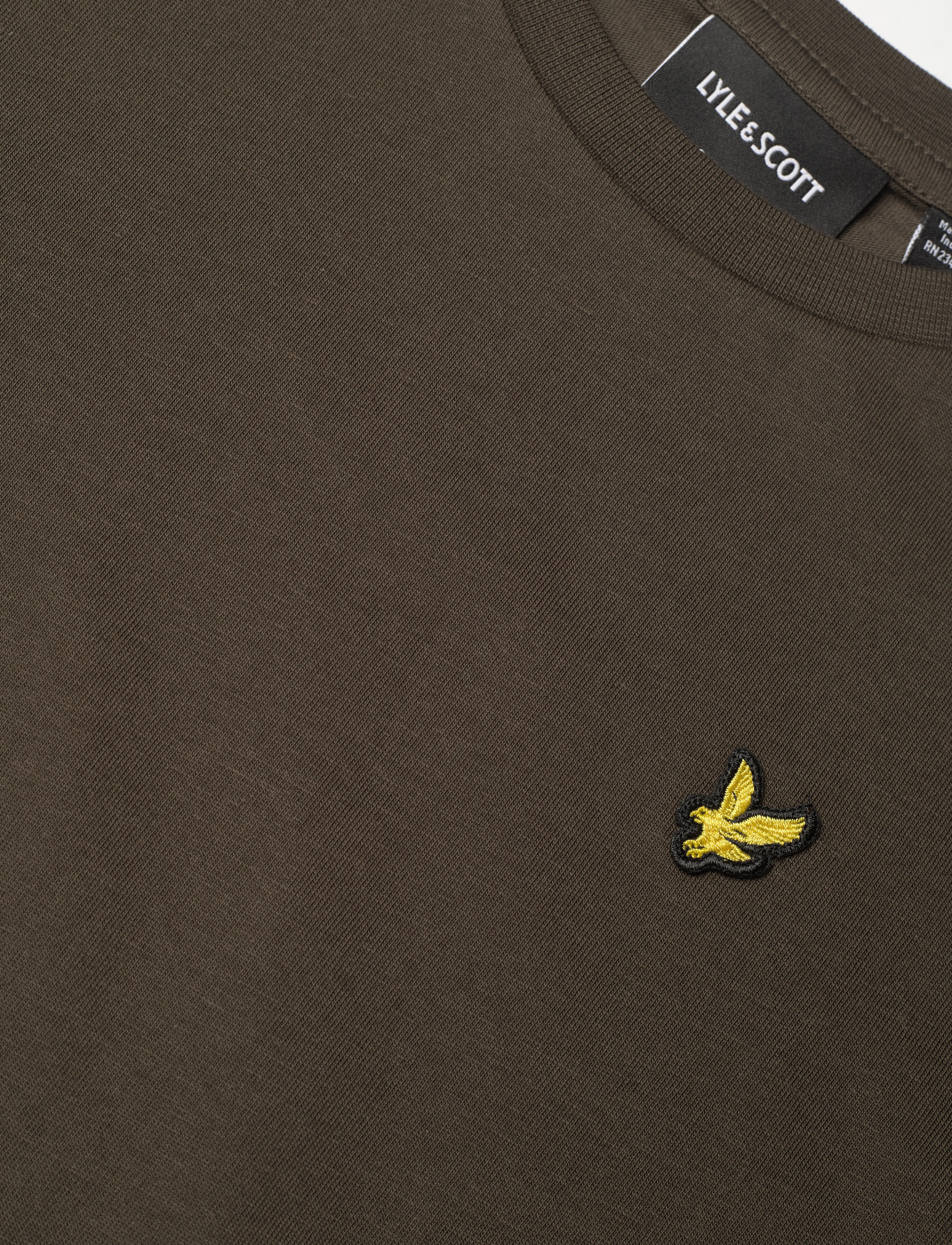 Lyle & Scott - Plain T-shirt - kurzärmelige - olive - 1