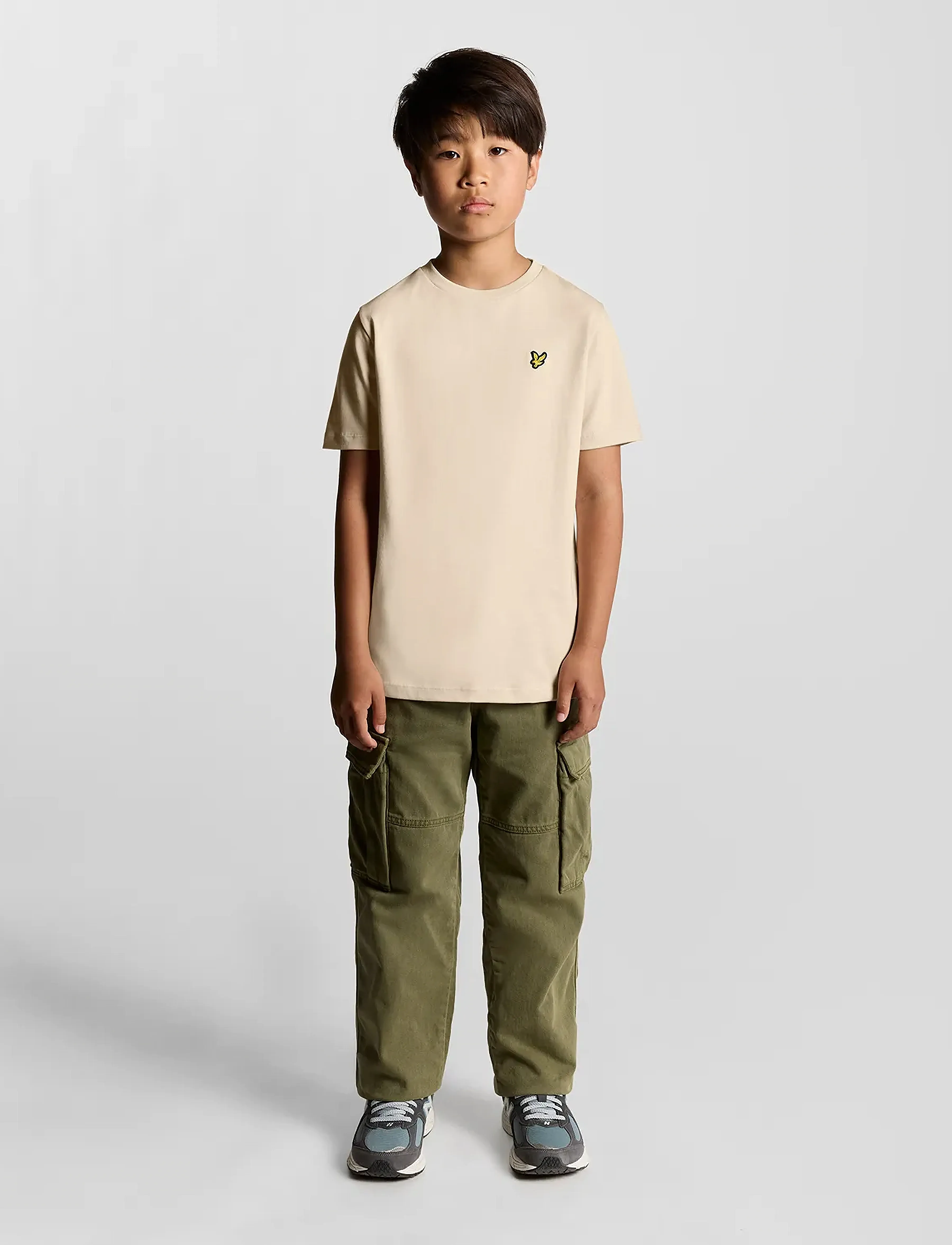 Lyle & Scott - Plain T-shirt - kortærmede t-shirts - w503 putty - 3