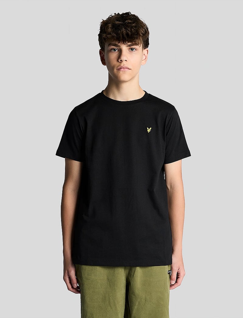 Lyle & Scott - Plain T-shirt - kortærmede t-shirts - z865 jet black - 0