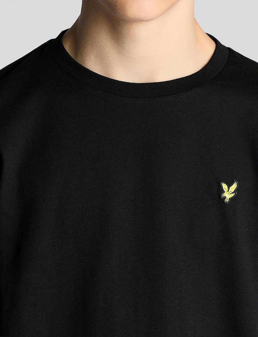 Lyle & Scott - Plain T-shirt - lühikeste varrukatega t-särgid - z865 jet black - 5