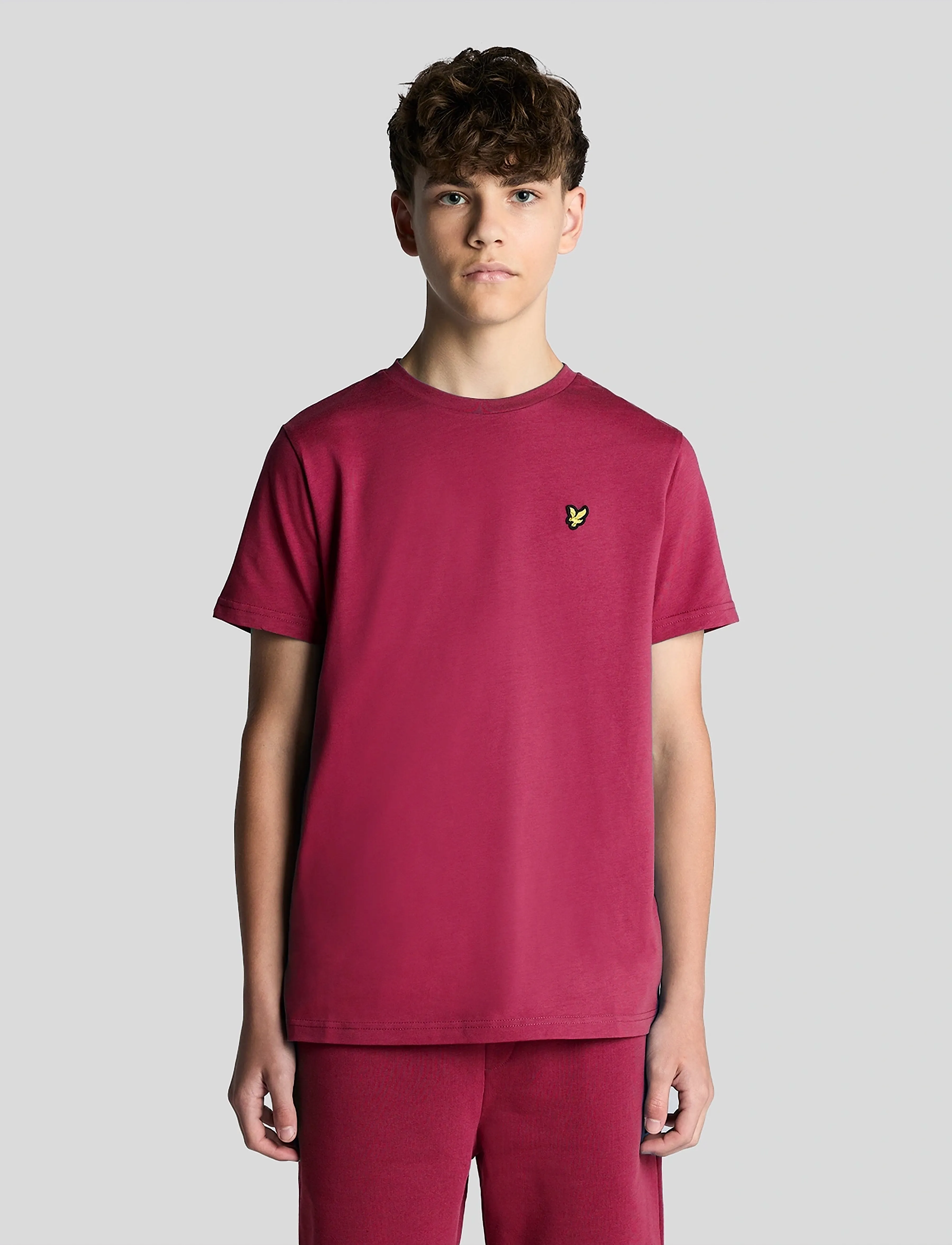 Lyle & Scott Plain T-shirt - Lühikeste varrukatega T-särgid - E46 CRANBERRY / red