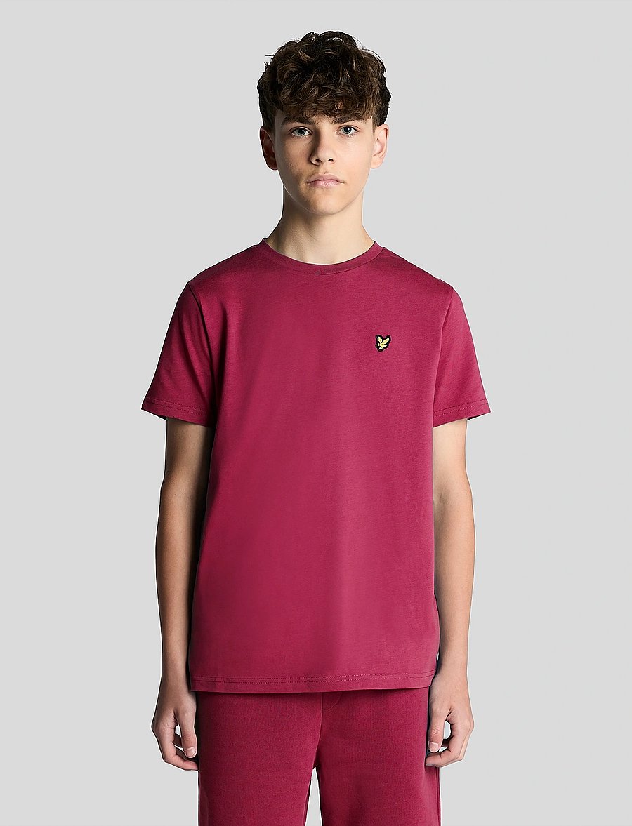 Lyle & Scott - Plain T-shirt - kurzärmelige - e46 cranberry - 0