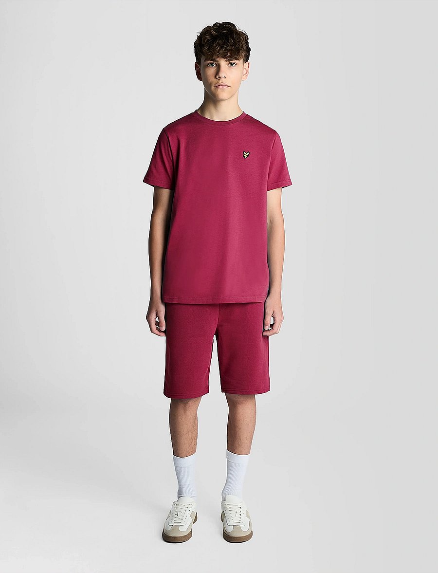 Lyle & Scott - Plain T-shirt - kurzärmelige - e46 cranberry - 2