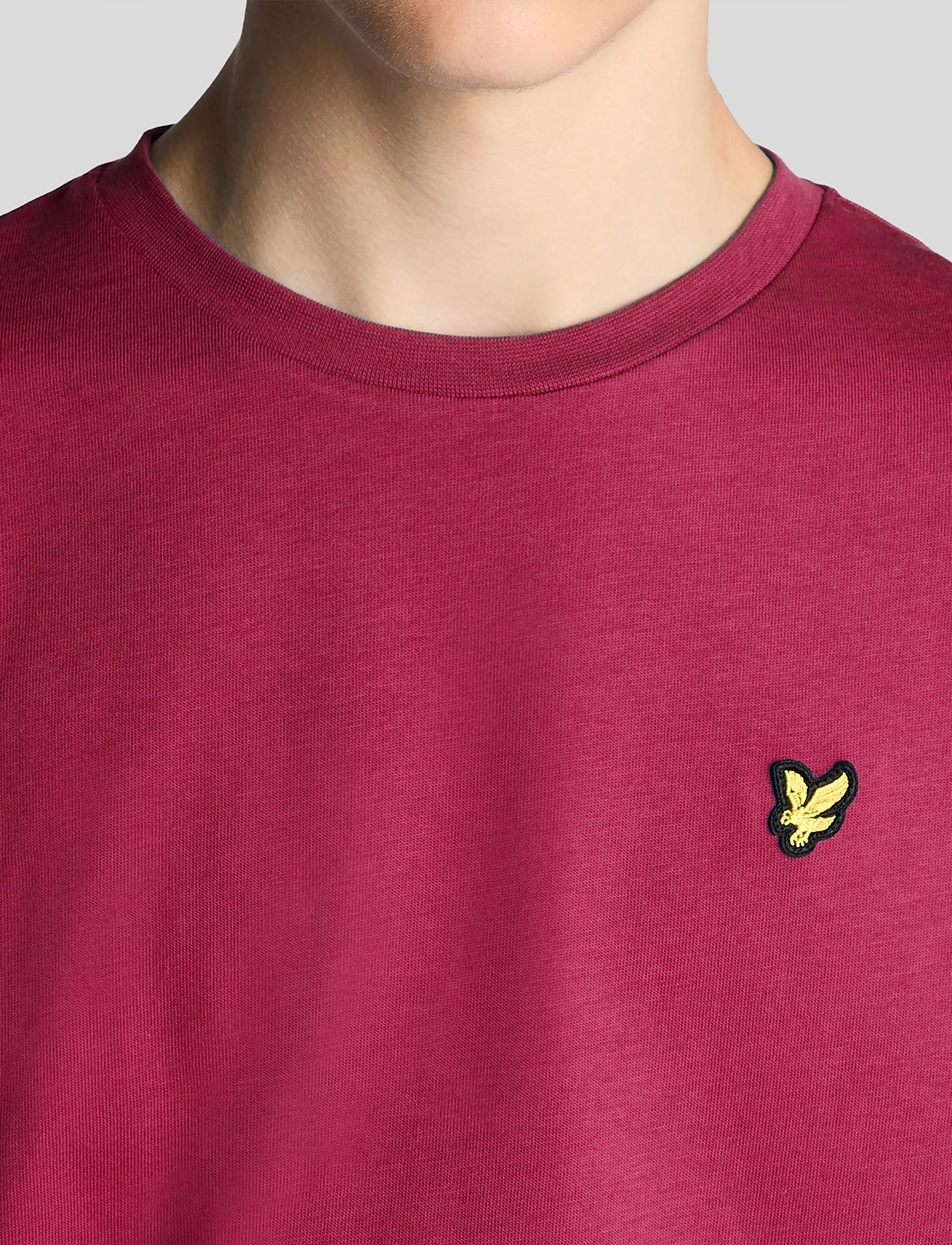 Lyle & Scott - Plain T-shirt - kurzärmelige - e46 cranberry - 4