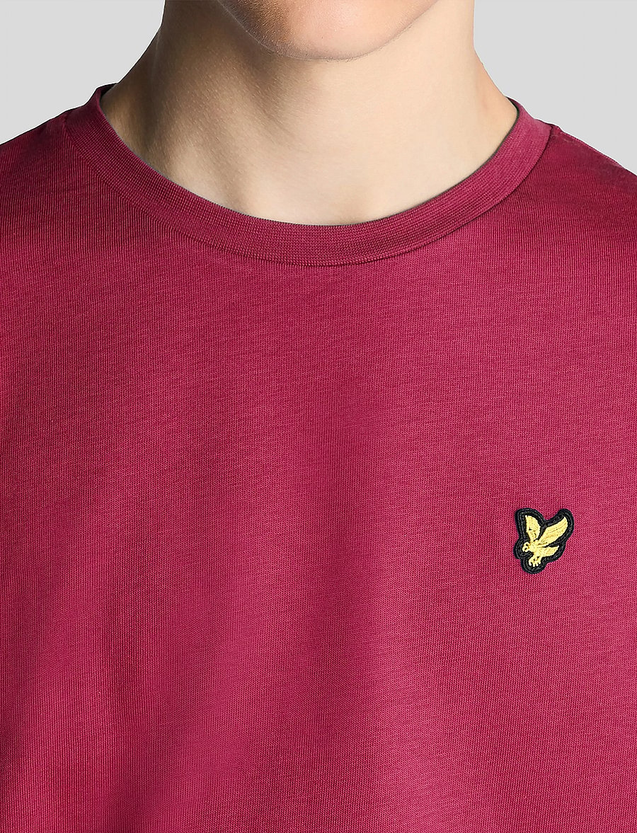 Lyle & Scott - Plain T-shirt - kurzärmelige - e46 cranberry - 4