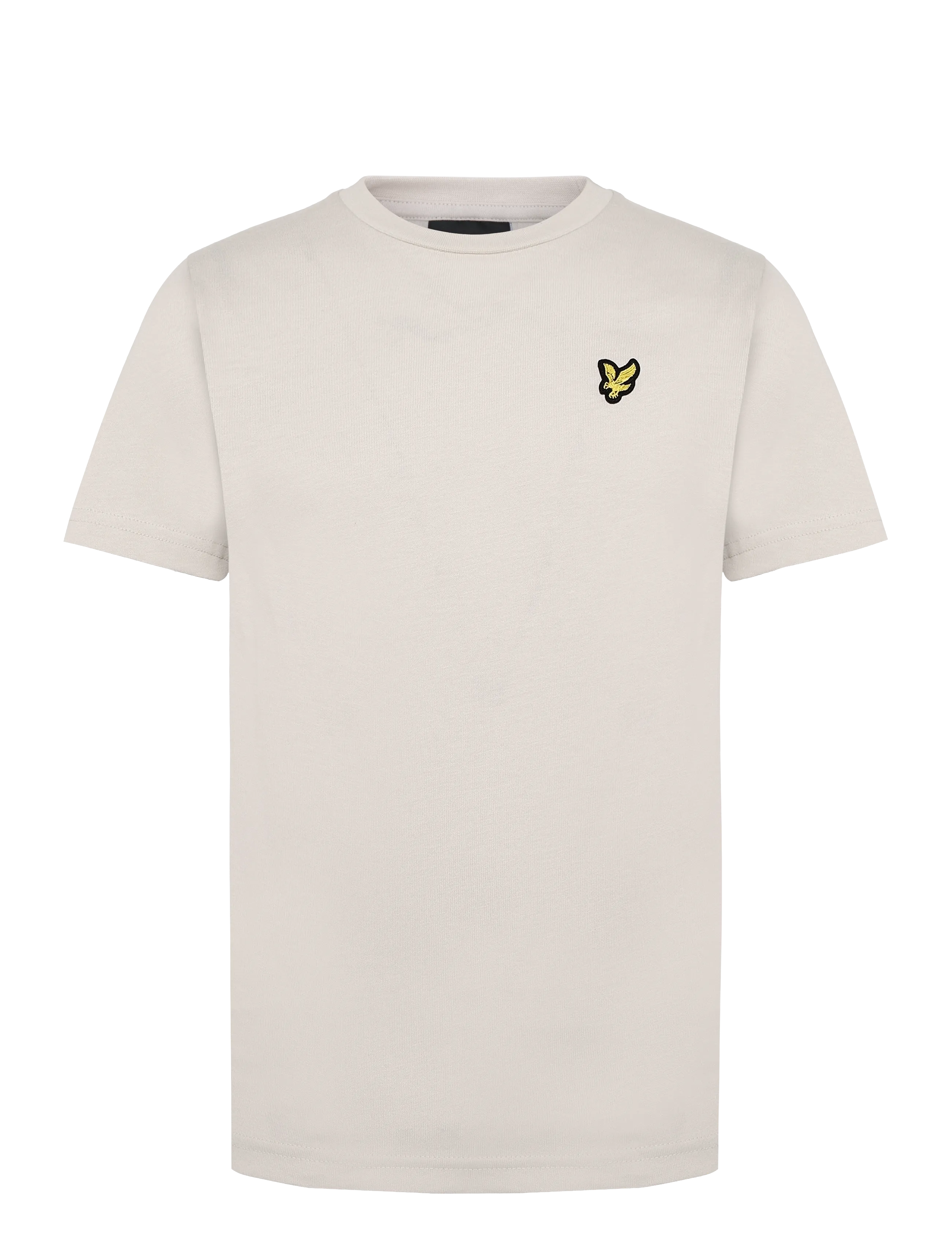 Lyle & Scott Plain T-Shirt, Børn, Ensfarvet T-Shirt, Beige, Str: 122-128