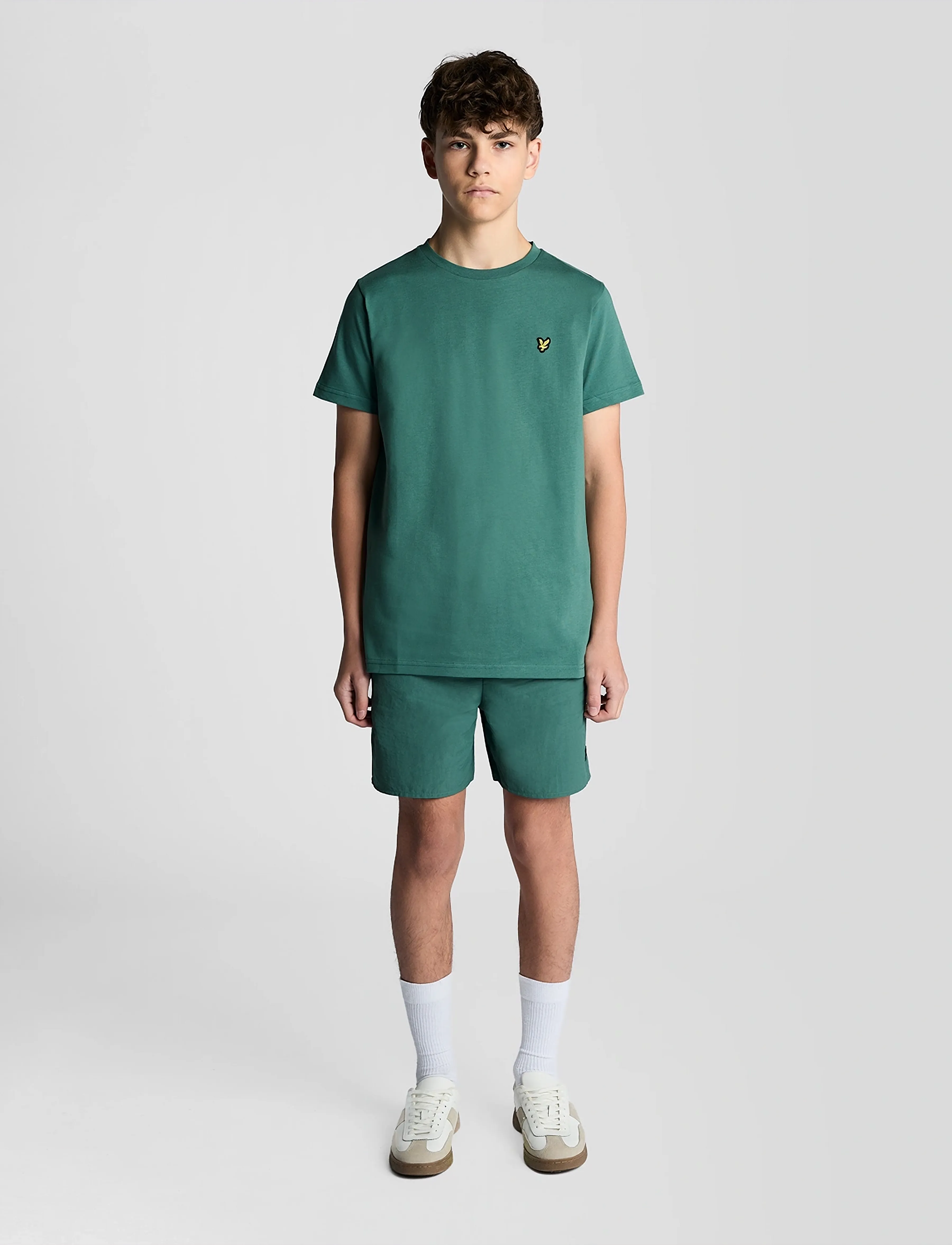 Lyle & Scott Plain T-shirt - Kortærmede T-shirts - W130 EVERGLADE / green