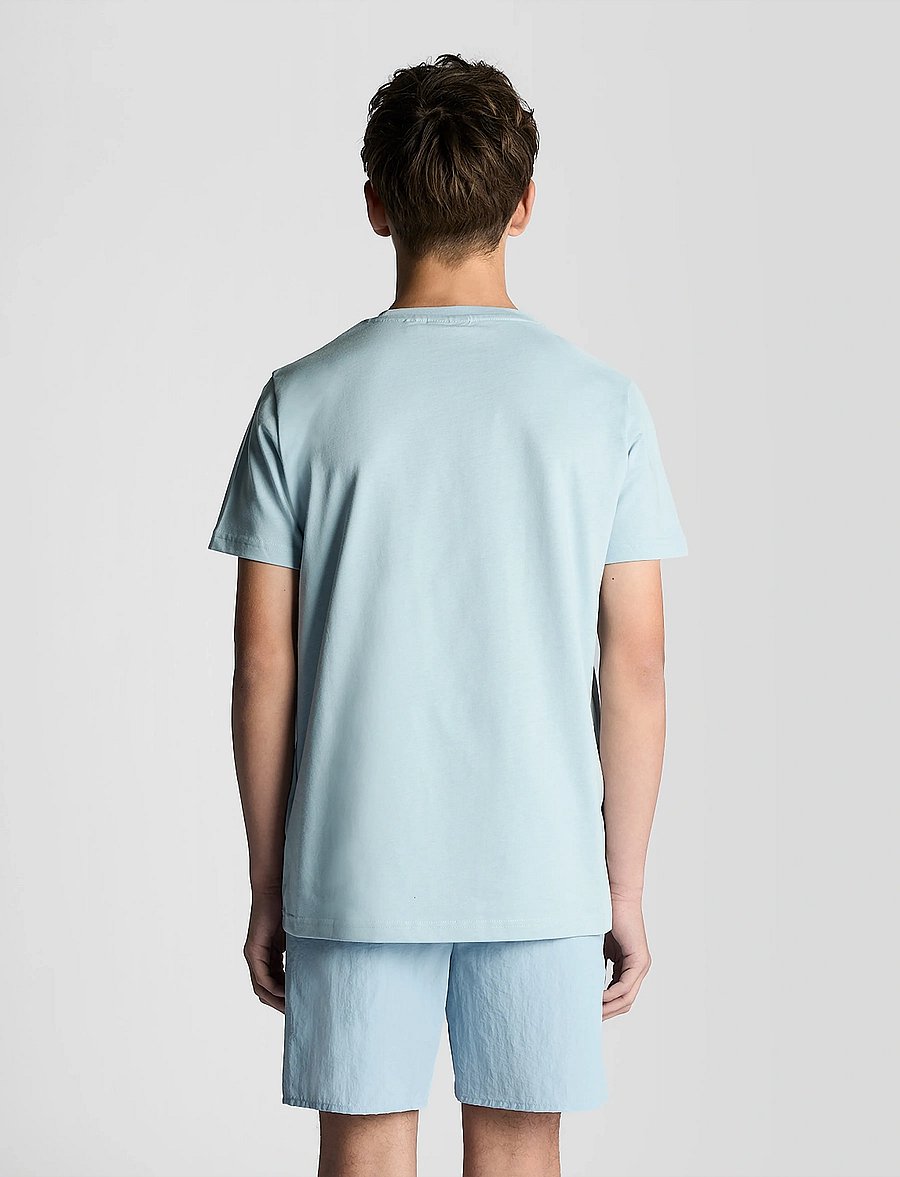 Lyle & Scott - Plain T-shirt - kortærmede t-shirts - w596 opal blue - 2