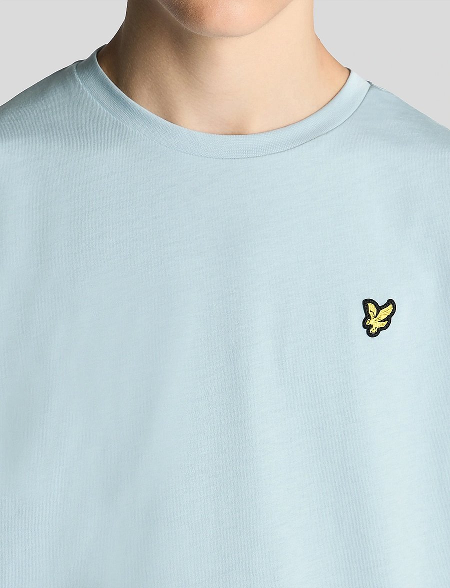 Lyle & Scott - Plain T-shirt - kortærmede t-shirts - w596 opal blue - 3