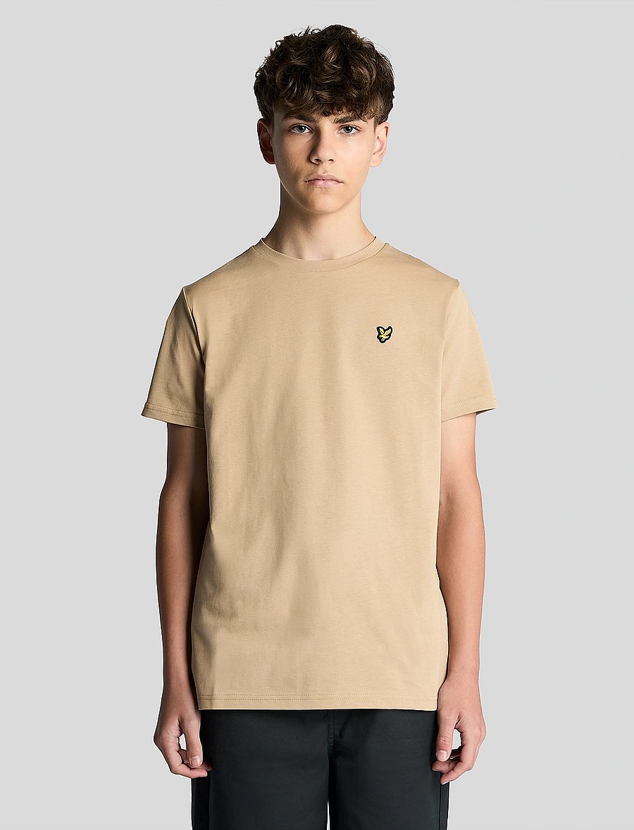 Lyle & Scott - Plain T-shirt - lyhythihaiset t-paidat - x37 dark sand - 0