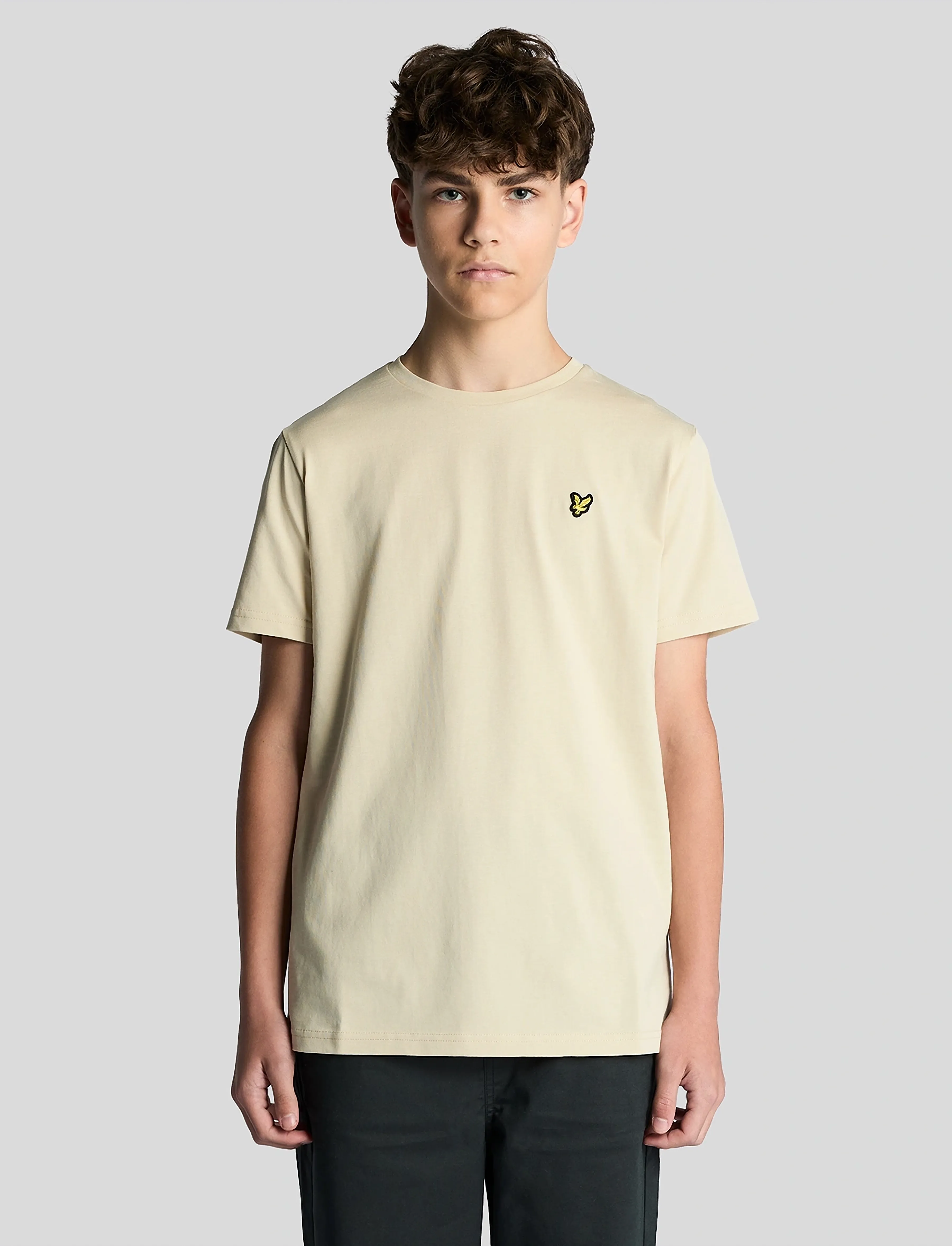 Lyle & Scott - Plain T-shirt - short-sleeved t-shirts - y117 wheat - 4